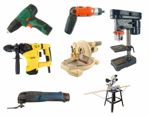 group of power tools