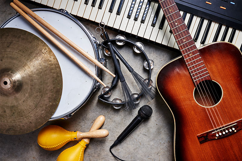 Musical Instruments in a group